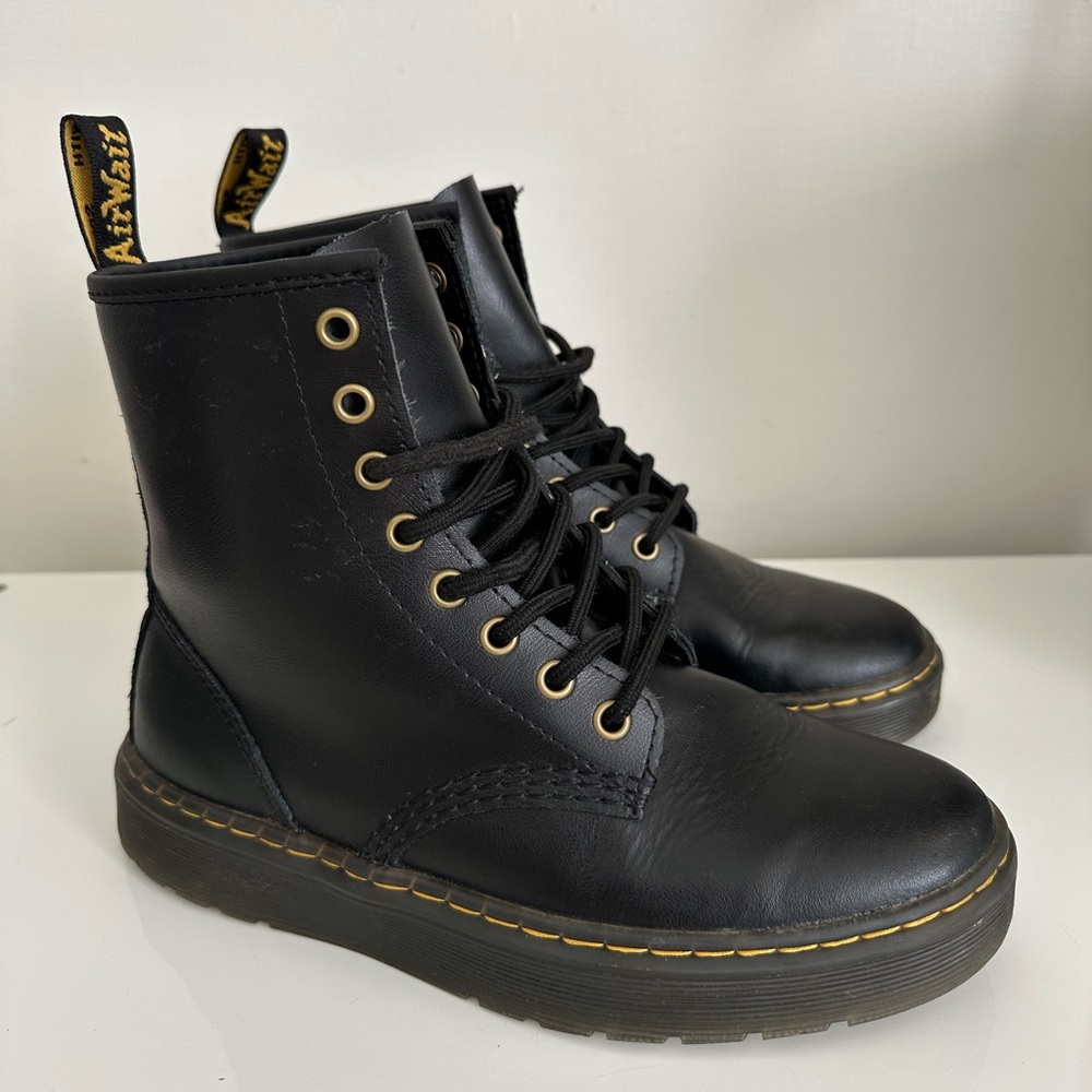 Dr. Martens Zavala Combat Boots Women's Size 7 Black